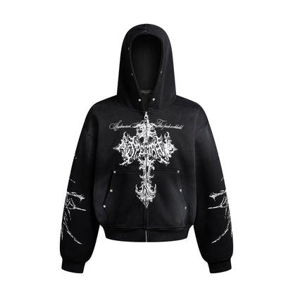YAVIORA Cross Dyed Hoodie