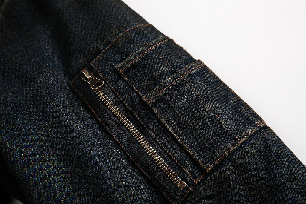 YAVIORA Denim Puffer Jacket