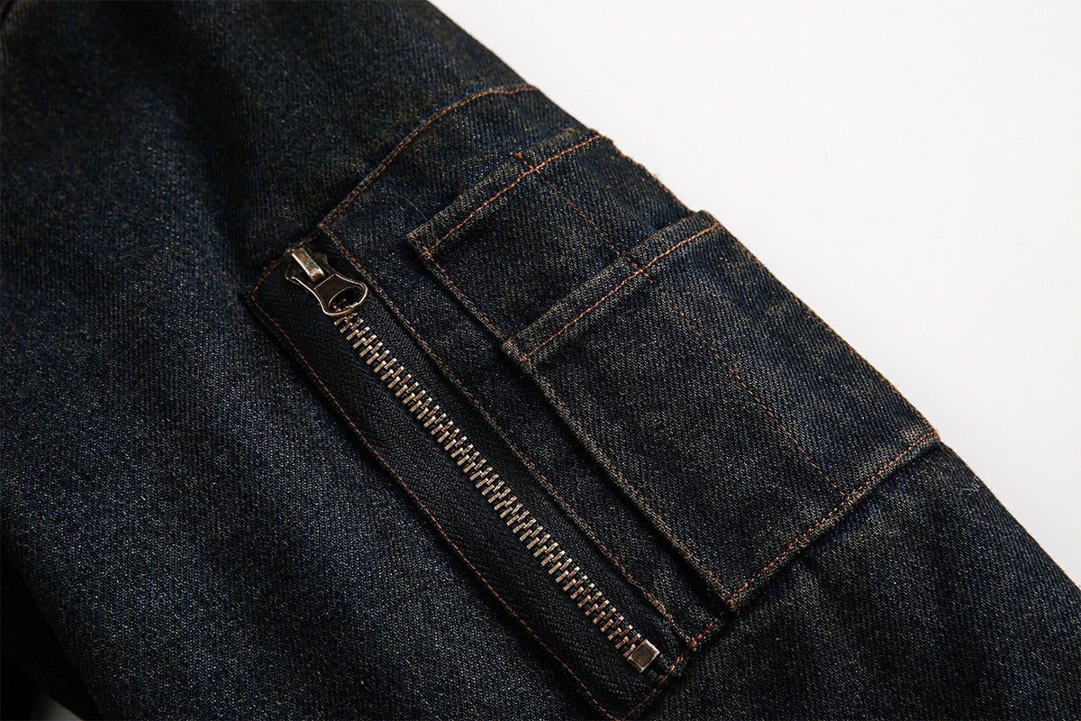 YAVIORA Denim Puffer Jacket