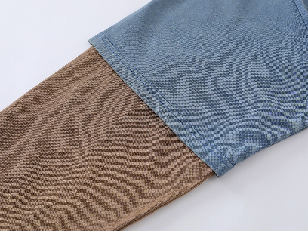 YAVIORA Color-Block Base Layer T-Shirt