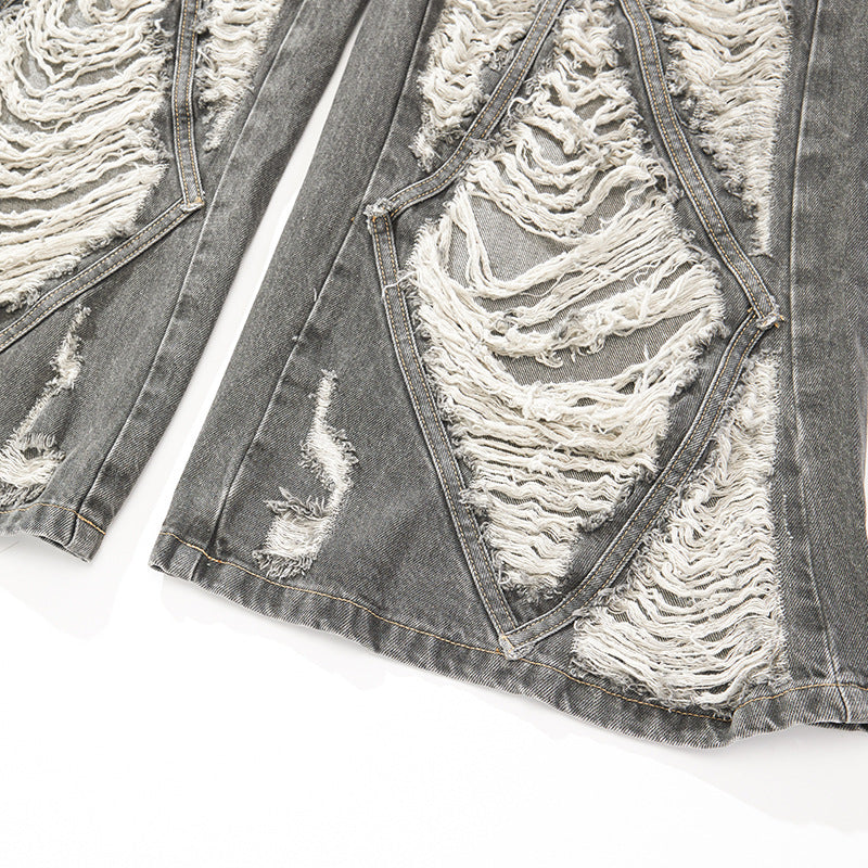 YAVIORA Distressed Wide Jeans