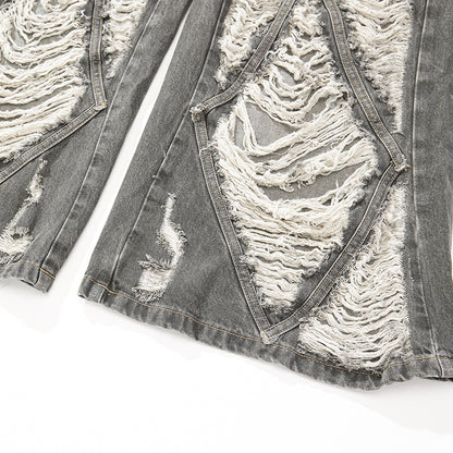 YAVIORA Distressed Wide Jeans