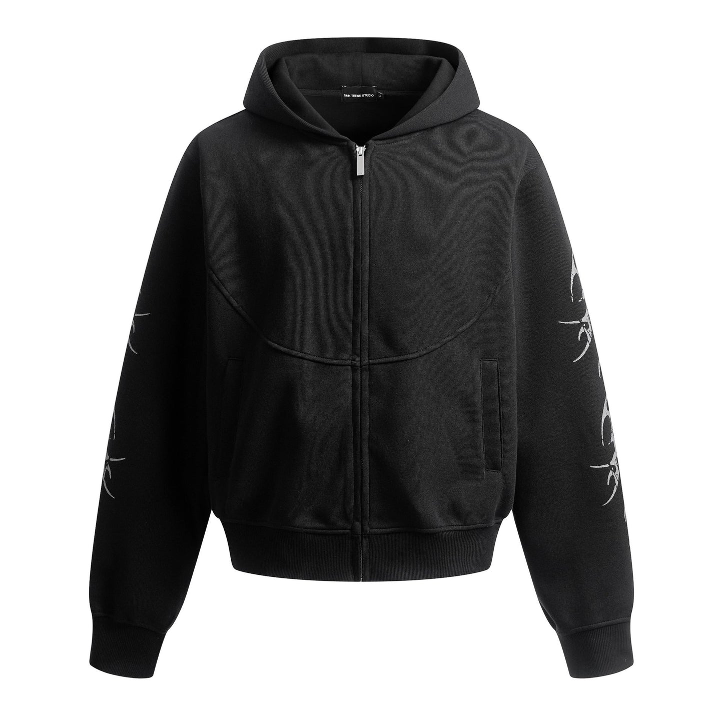 Sweat à capuche zippé Hip-Hop YAVIORA