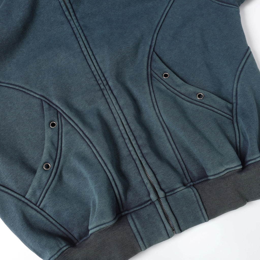 YAVIORA Wasteland Washed Zip-Up Sweatshirt