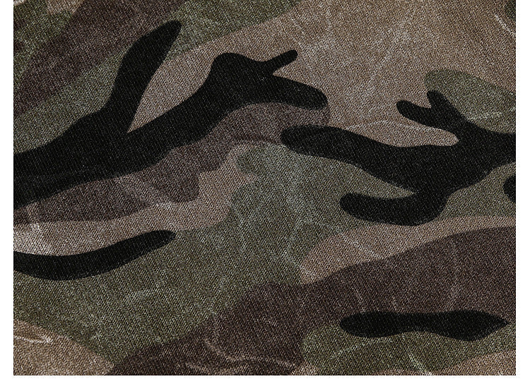 YAVIORA Camo Cropped Hoodie