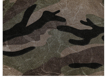 YAVIORA Camo Cropped Hoodie
