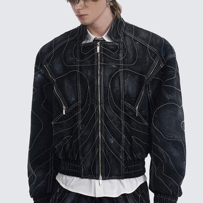 YAVIORA Embroidered Denim Jacket