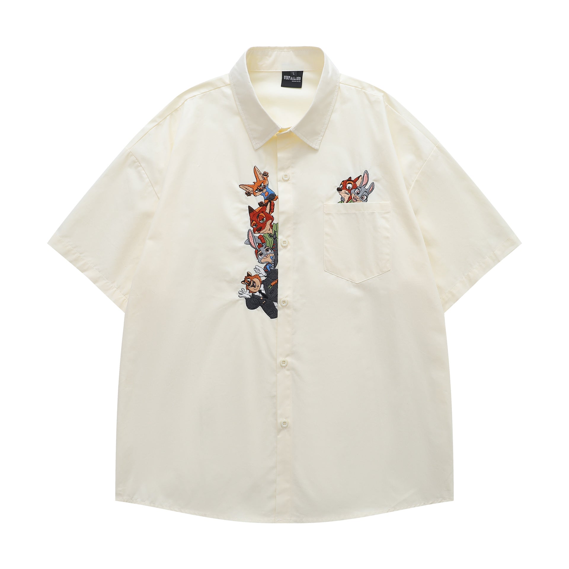 YAVIORA Cartoon Collegiate Hemd