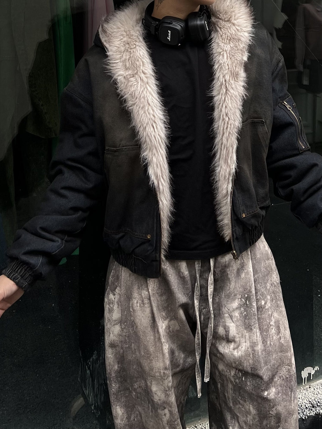 YAVIORA Denim Puffer Jacket