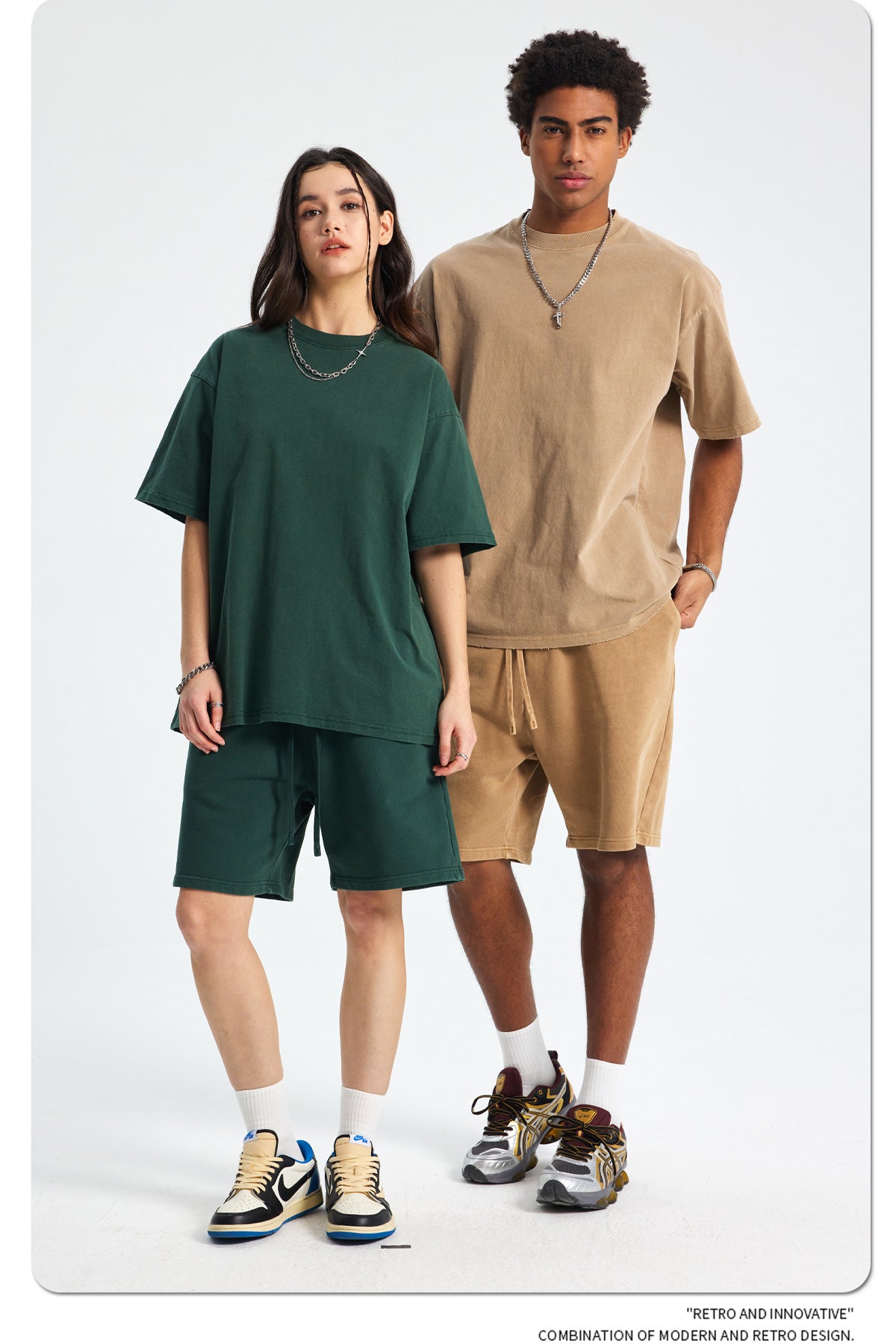 Yaviora Retro Terry Cotton Sports Shorts for Men