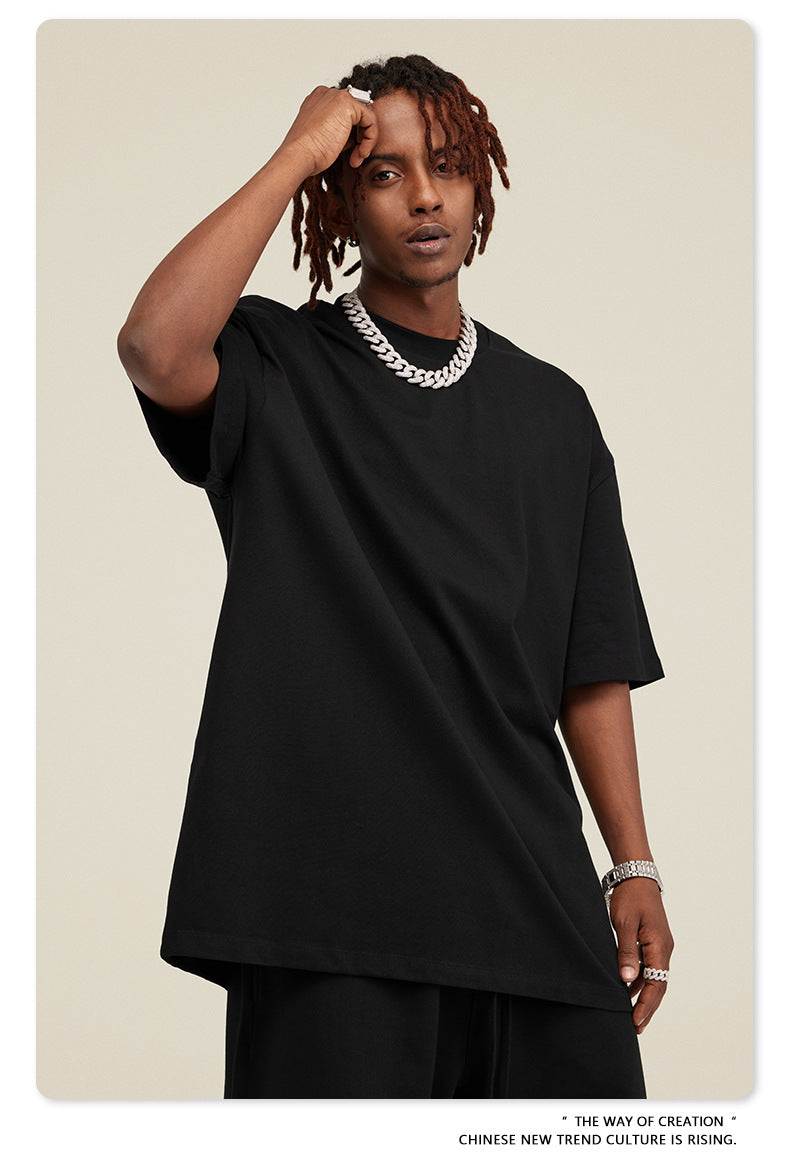 Yaviora Summer American Style Solid Color Loose T-Shirt