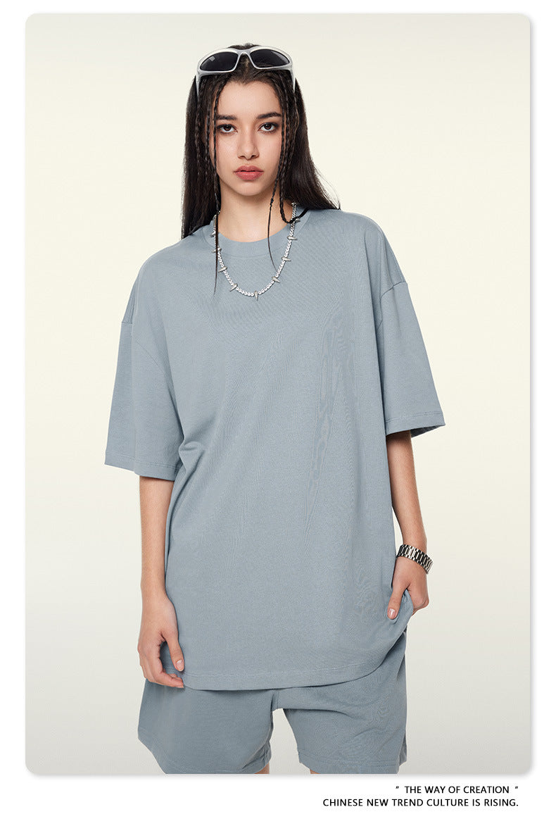 Yaviora Summer American Style Solid Color Loose T-Shirt