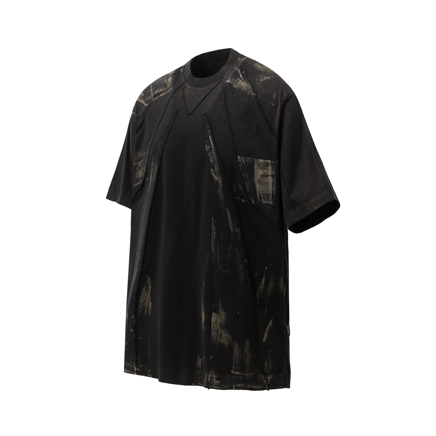 YAVIORA Dekonstruiertes Patchwork-T-Shirt