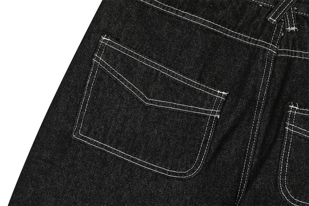 YAVIORA Deconstructed Pocket Jeans