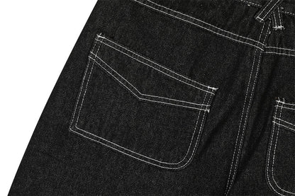 YAVIORA Deconstructed Pocket Jeans