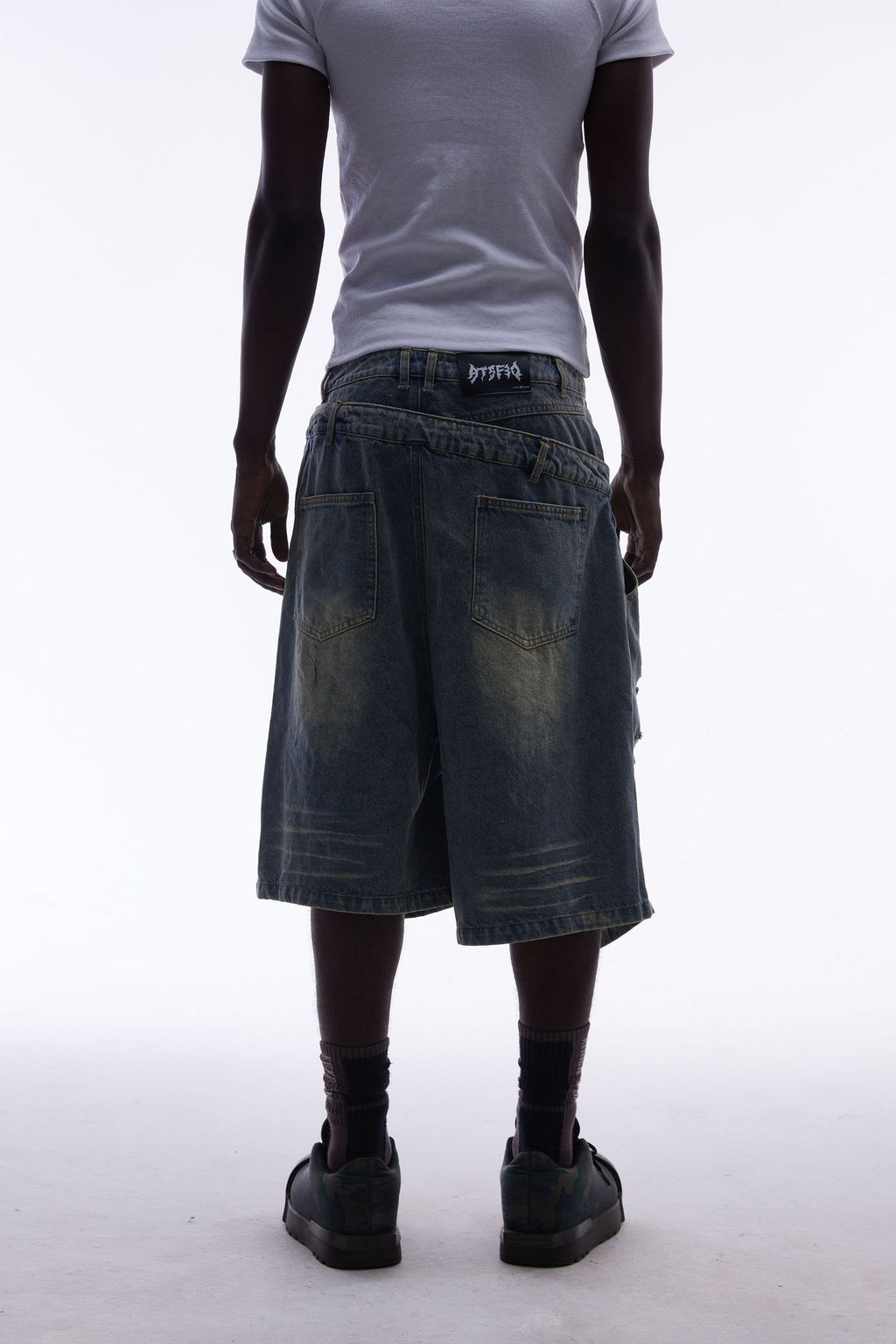 YAVIORA Ripped and Distressed Denim Shorts