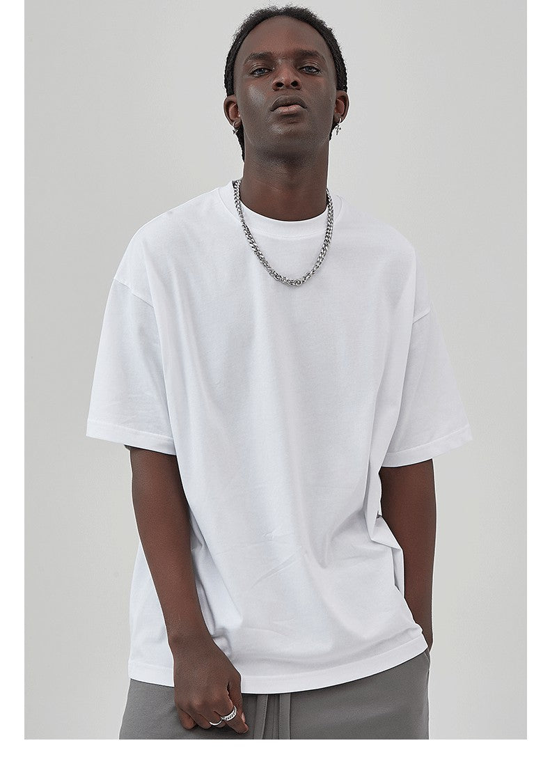 Yaviora 230G Double Yarn Pure Cotton Short-Sleeve T-Shirt