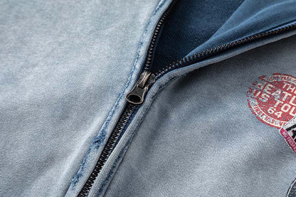 YAVIORA Abzeichen-Druck-Kapuzenpullover