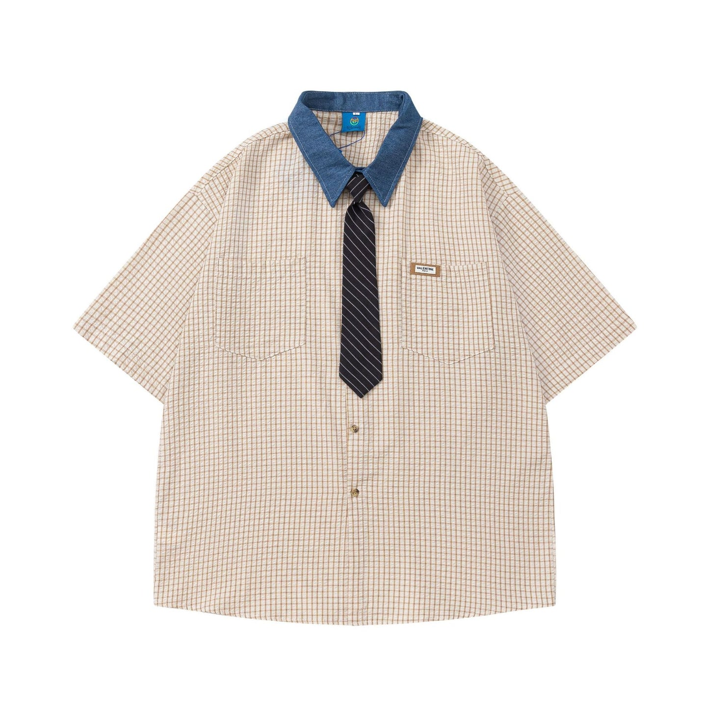 Chemise à carreaux color block YAVIORA