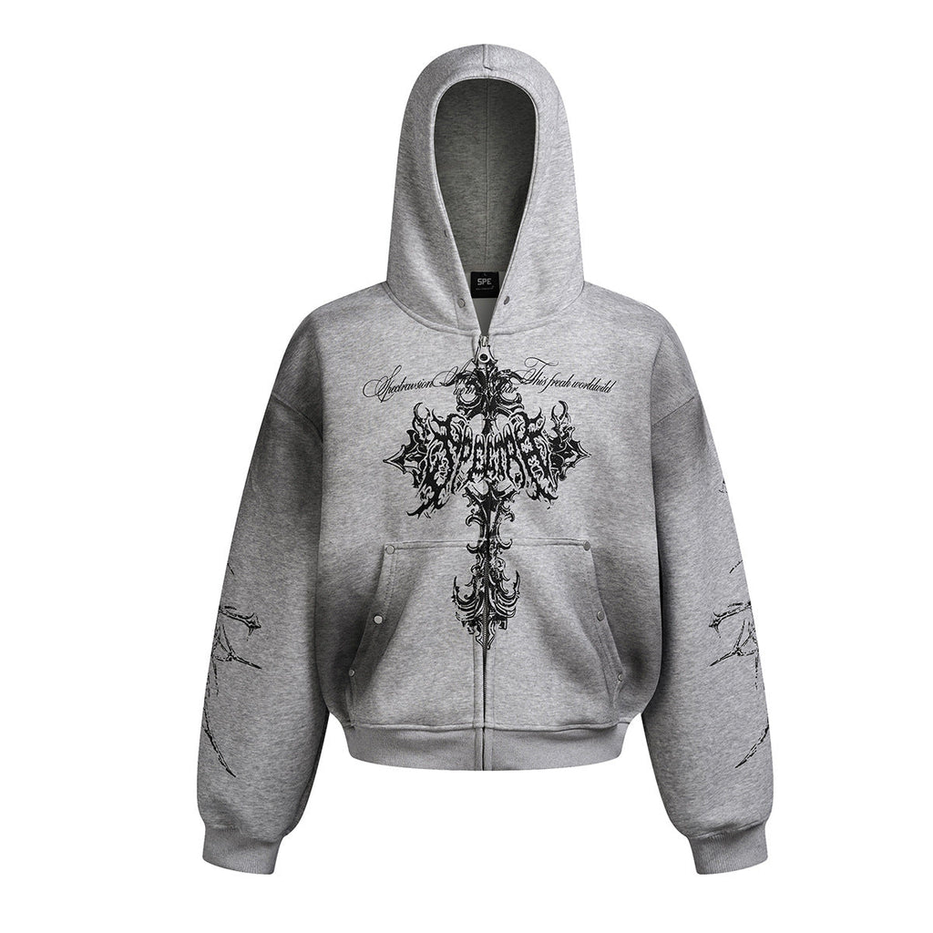 YAVIORA Cross Dyed Hoodie
