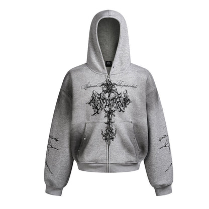 YAVIORA Cross Dyed Hoodie