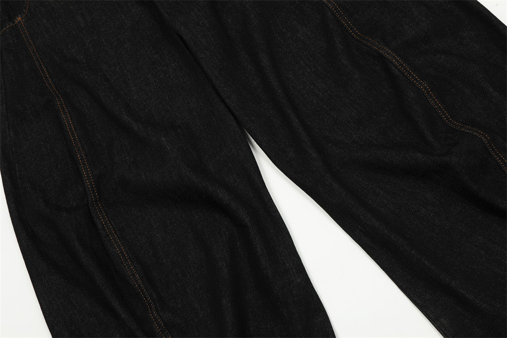 YAVIORA Jeans mit Kontrastnaht