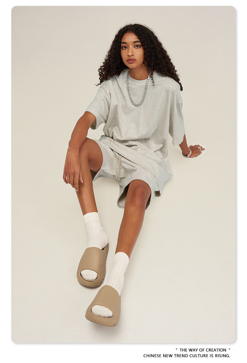 Yaviora Summer American Style Solid Color Loose T-Shirt
