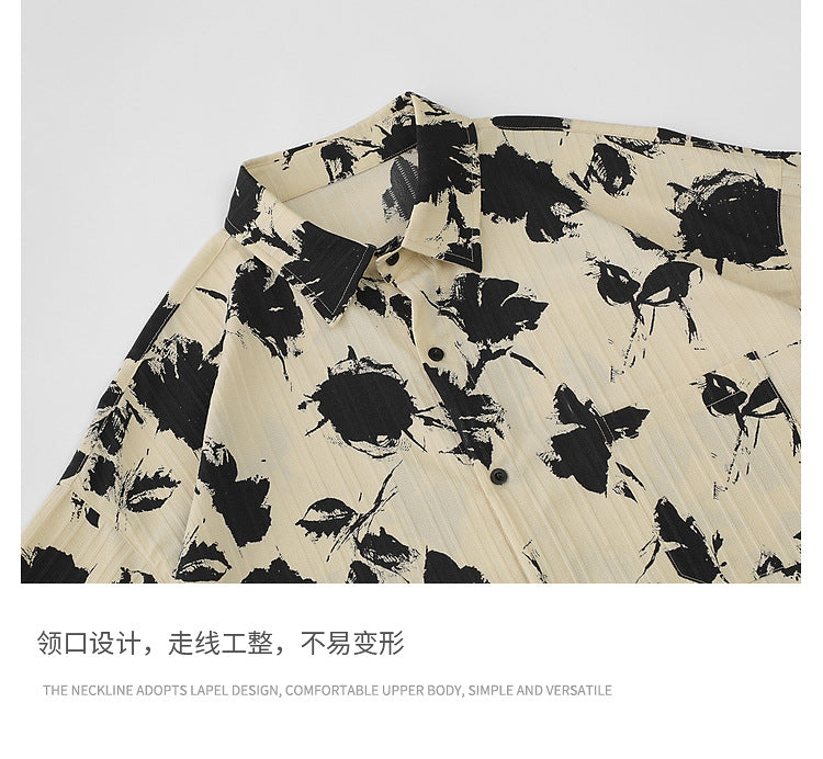 Yaviora Vintage Floral Print Shirt