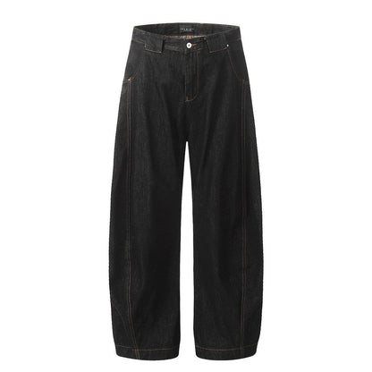 YAVIORA Jeans mit Kontrastnaht