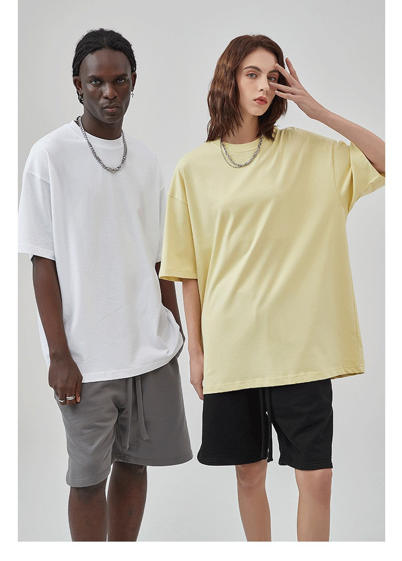 Yaviora 230G Double Yarn Pure Cotton Short-Sleeve T-Shirt