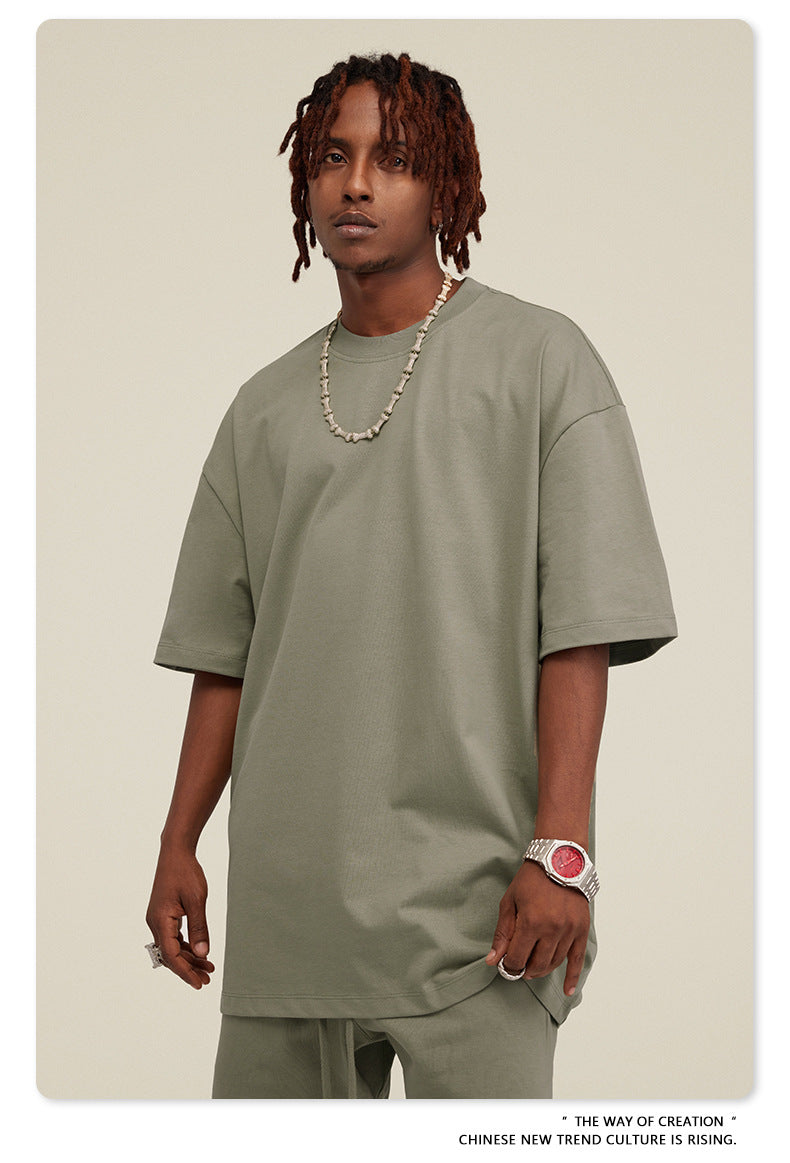 Yaviora Summer American Style Solid Color Loose T-Shirt