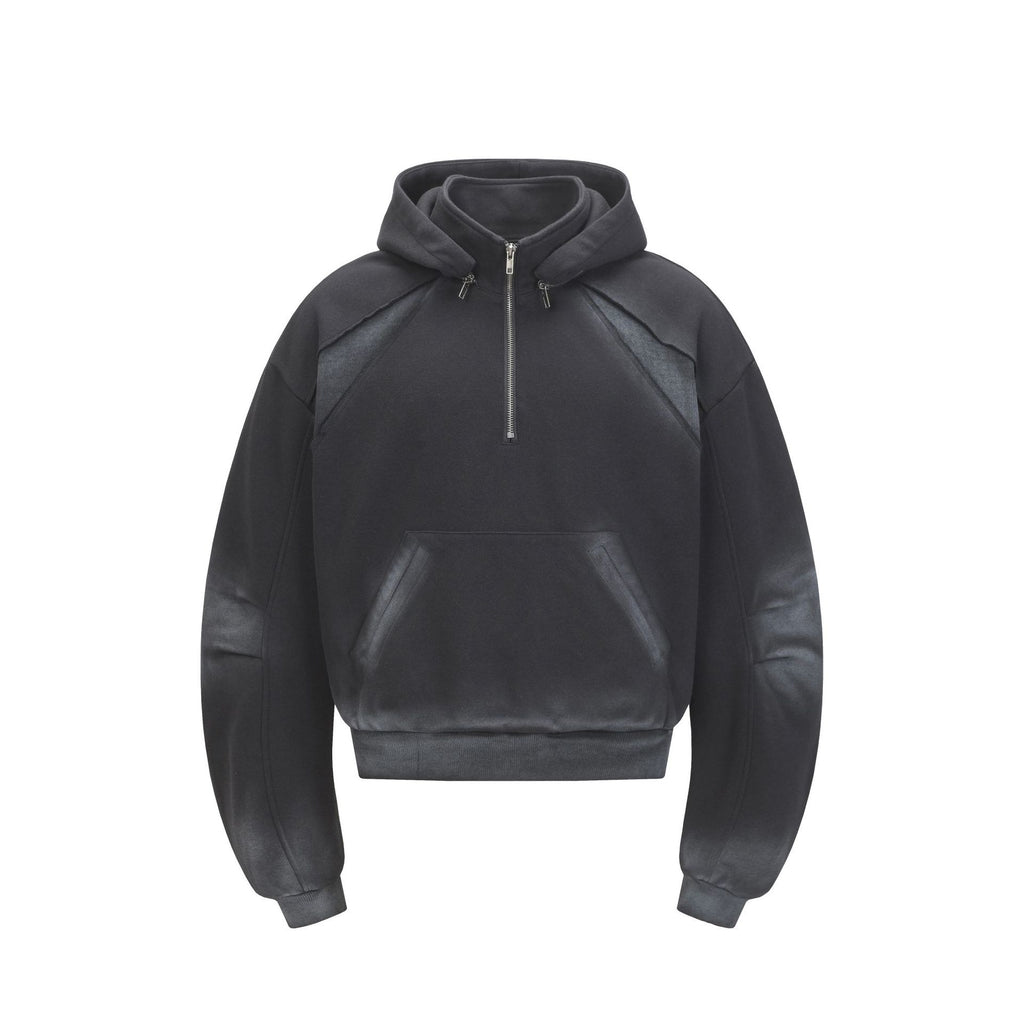 YAVIORA Wasteland Style Washed and Dirty Hooded Sweatshirt