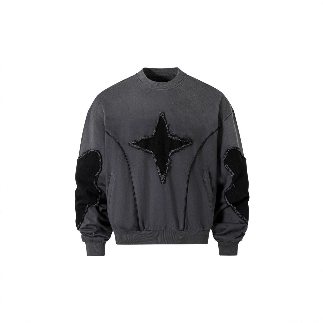 YAVIORA Sweat à capuche patchwork Starburst