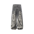 YAVIORA Distressed Wide Jeans