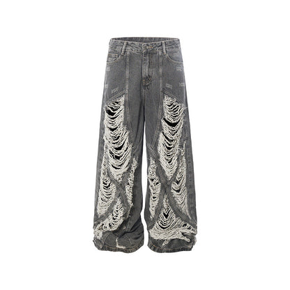 YAVIORA Distressed Wide Jeans