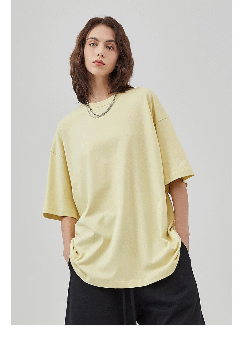 Yaviora 230G Double Yarn Pure Cotton Short-Sleeve T-Shirt