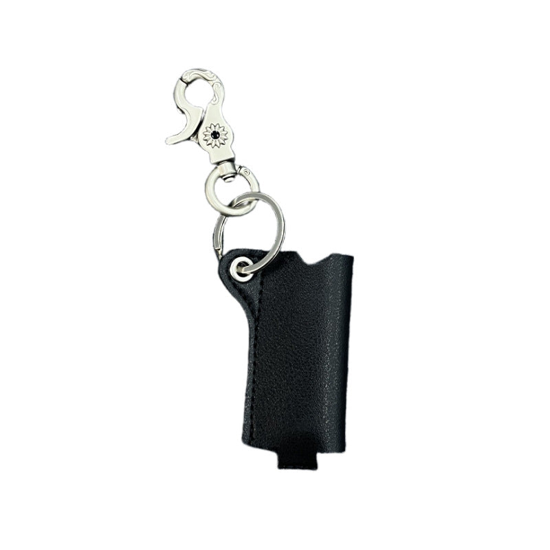 Vintage Leather Lighter Holder Keychain