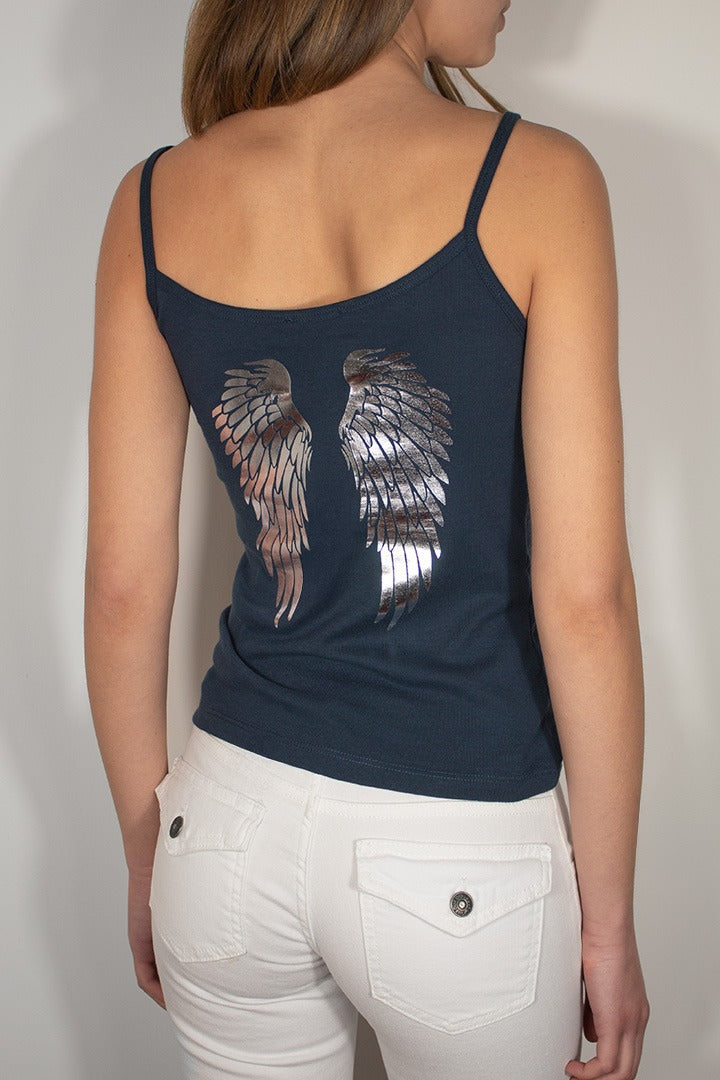 "Hot Girl" Style Sequin-Wing Sweatshirt and Pants Set