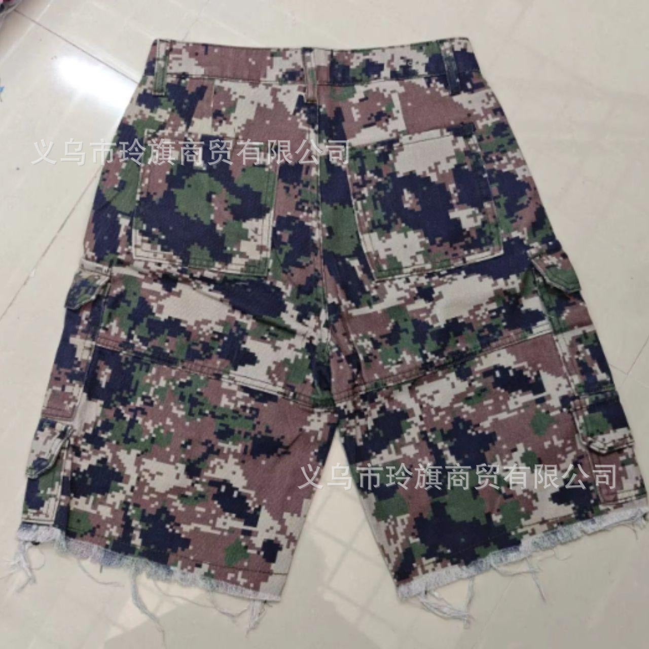 Y2K hip-hop cartoon embroidered loose-fitting shorts