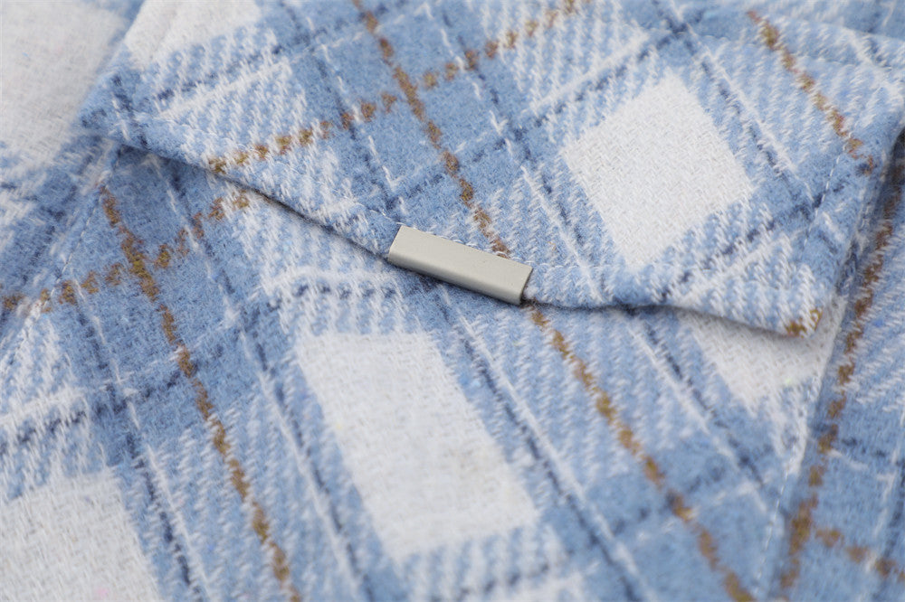 YAVIORA Plaid Hooded Shirt
