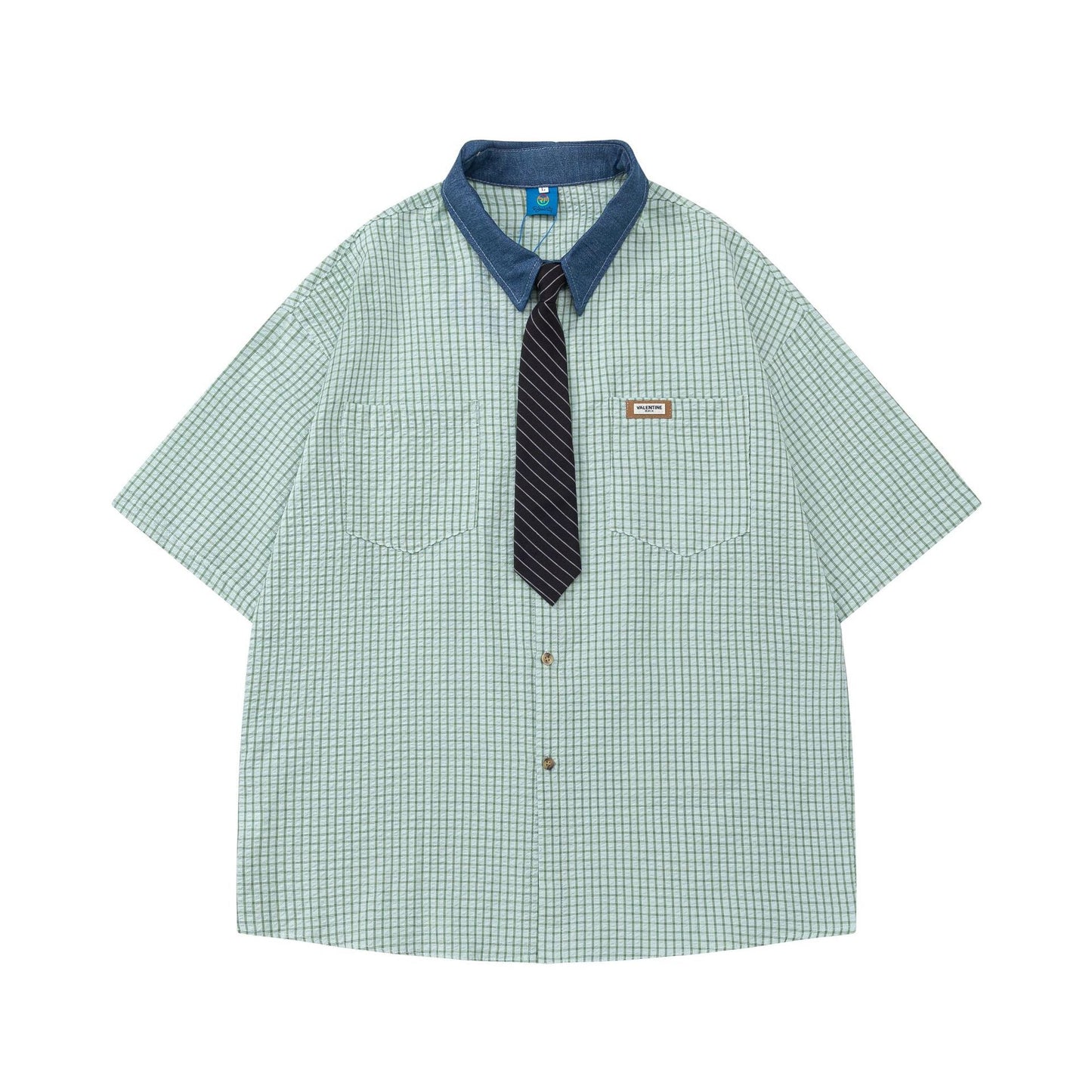 Chemise à carreaux color block YAVIORA