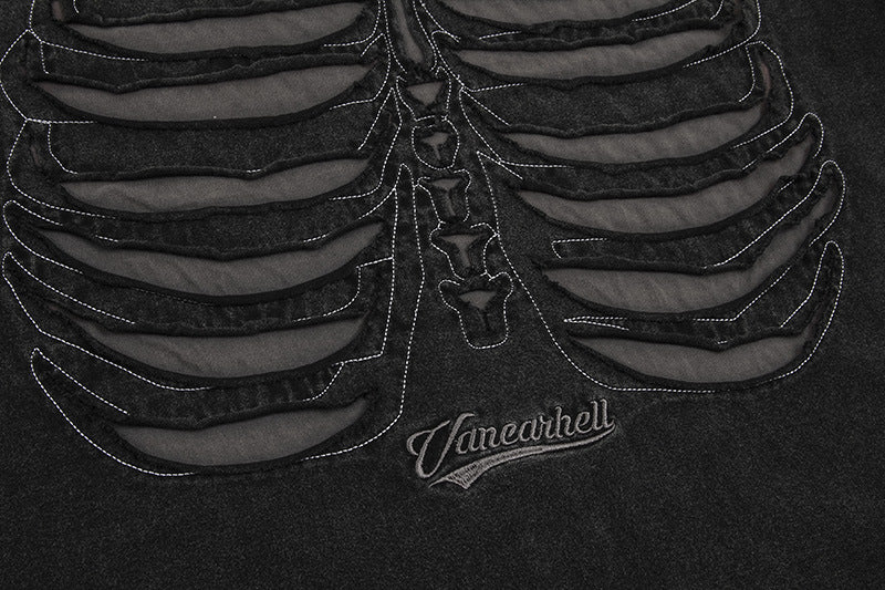 YAVIORA Skull Vintage T-Shirt