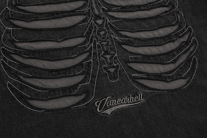 YAVIORA Skull Vintage T-Shirt