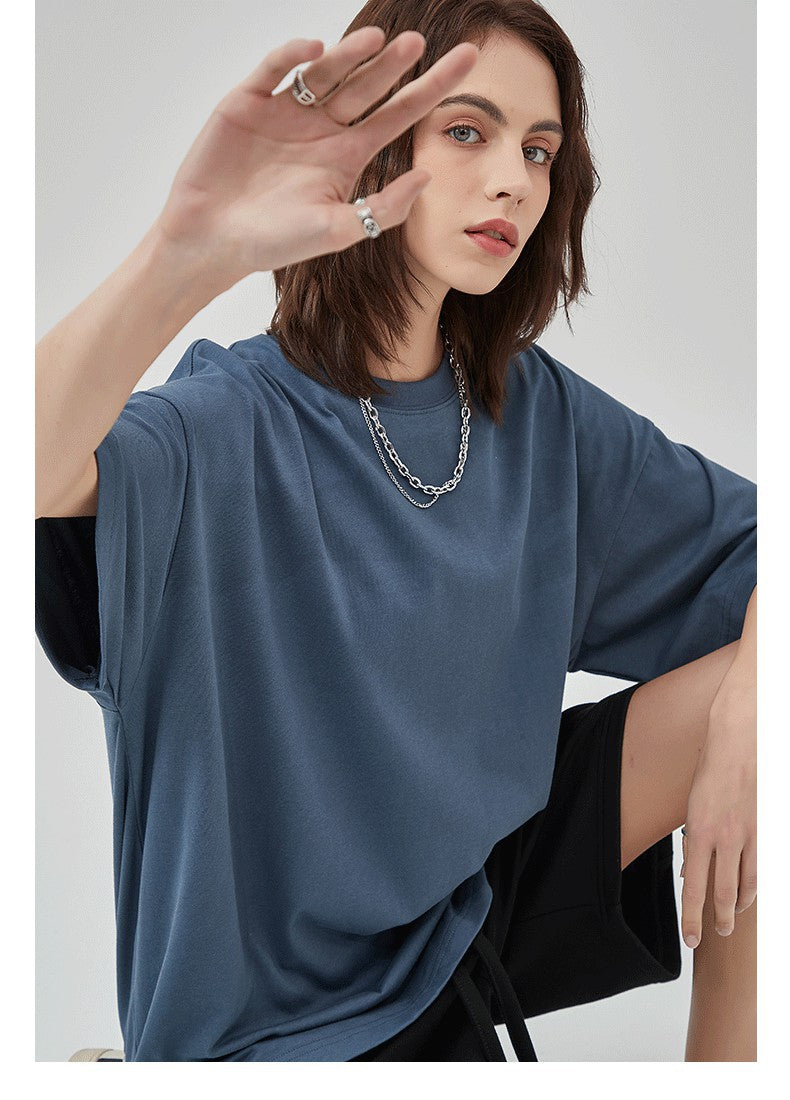 Yaviora 230G Double Yarn Pure Cotton Short-Sleeve T-Shirt