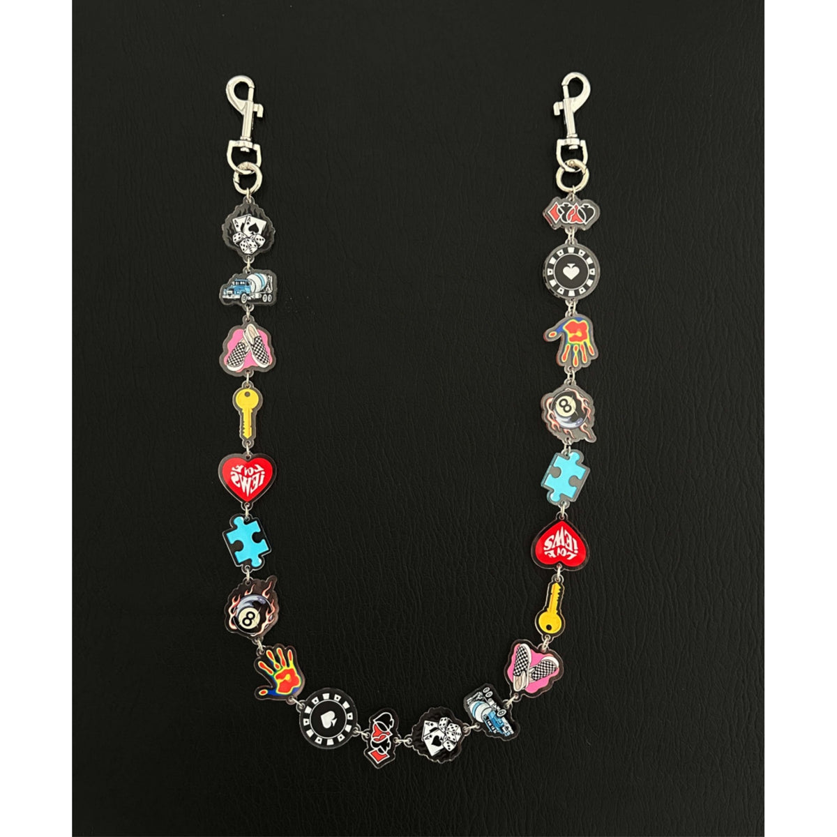 Y2K Punk Enamel Charm Keychain Bag Chain