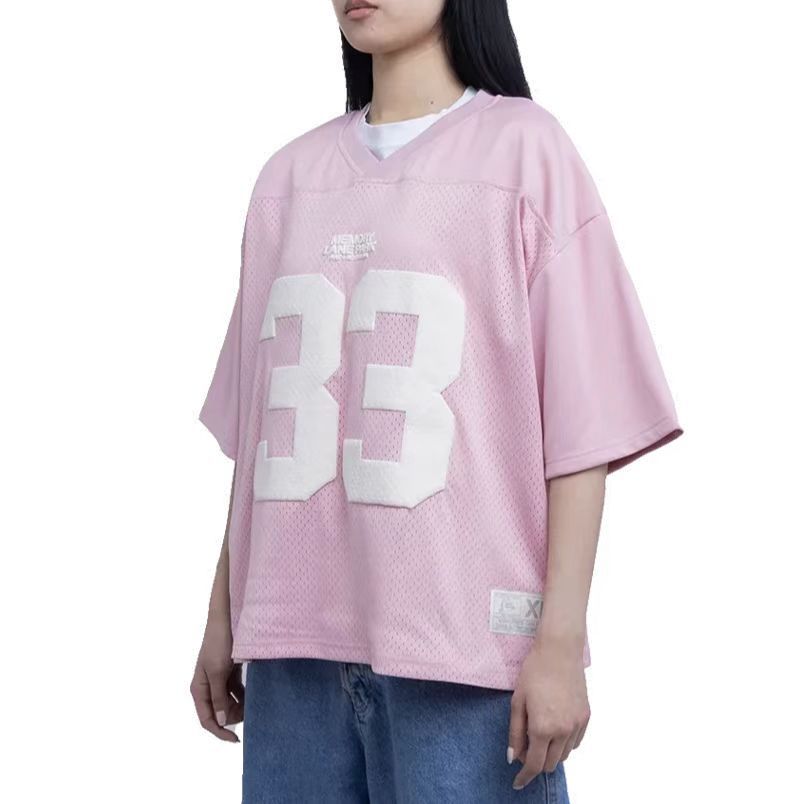 Retro Sports Jersey T-Shirt with Number Print – Streetwear Style