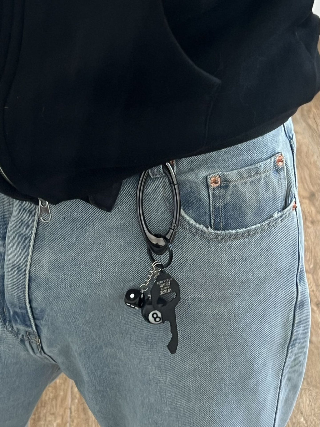 Nurse Keychain Set 8 Ball Bottle Opener Dice Charm Gift