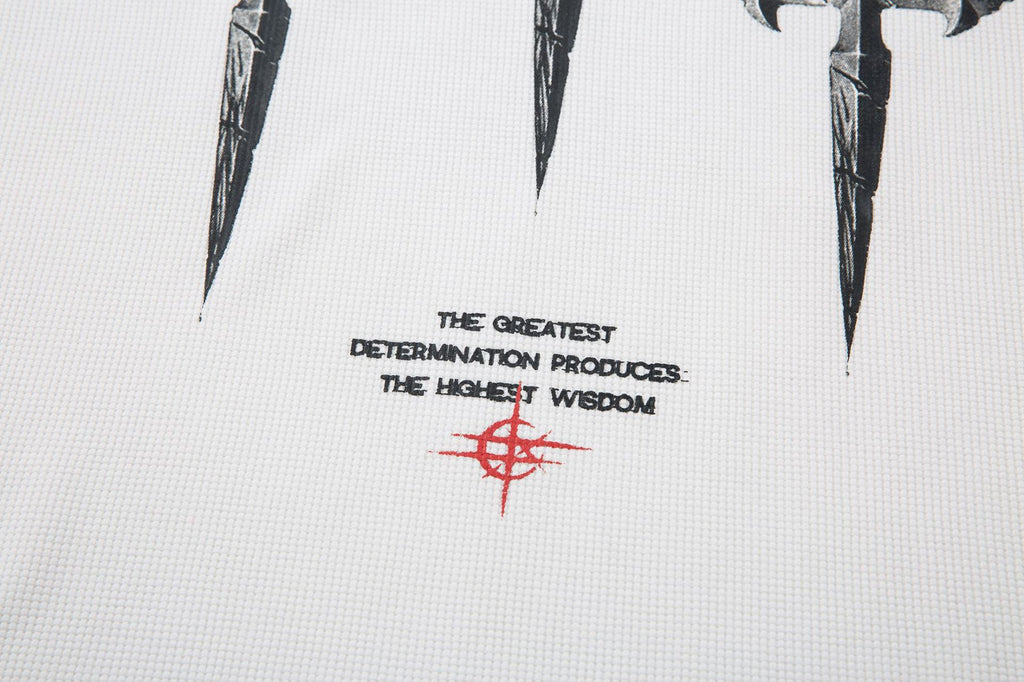 YAVIORA Dark Aesthetic Long-Sleeve Cross T-Shirt