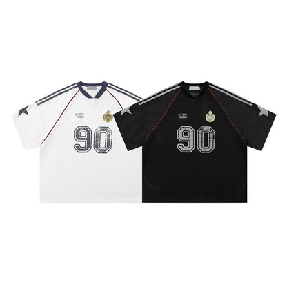 YAVIORA Football Jersey 90s Tee