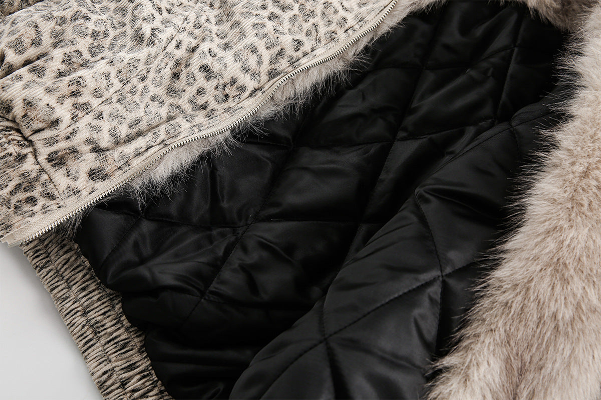YAVIORA Leopard Print Puffer